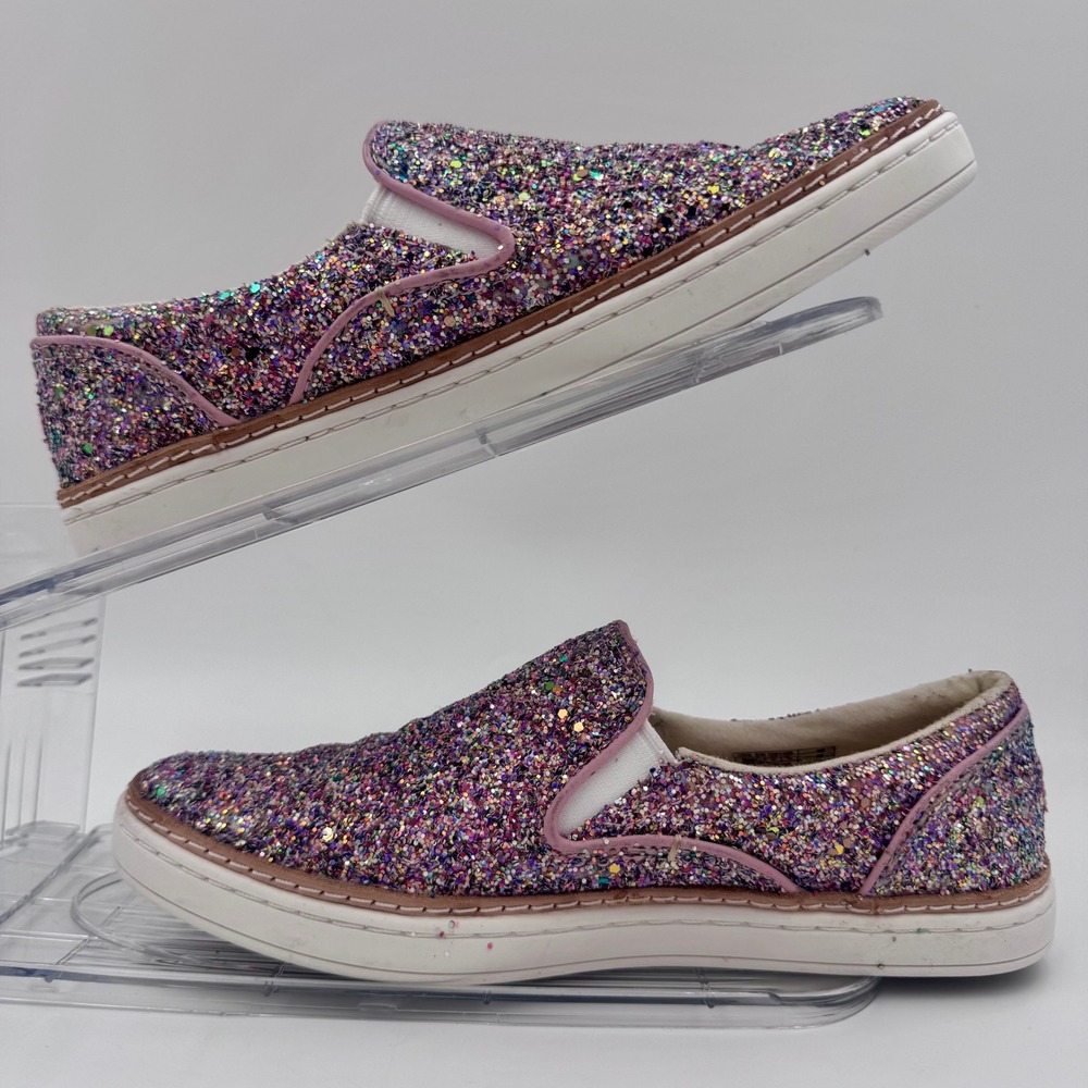 UGG Jass Glitter Slip On Sneakers Pink Multicolor Womens Size 6 1091489 - Picture 4 of 8